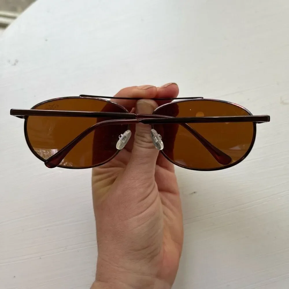 Stauer Flyboy Sunglasses Tortoise Print Metal Frame UV400 Aviator Pilot Style
